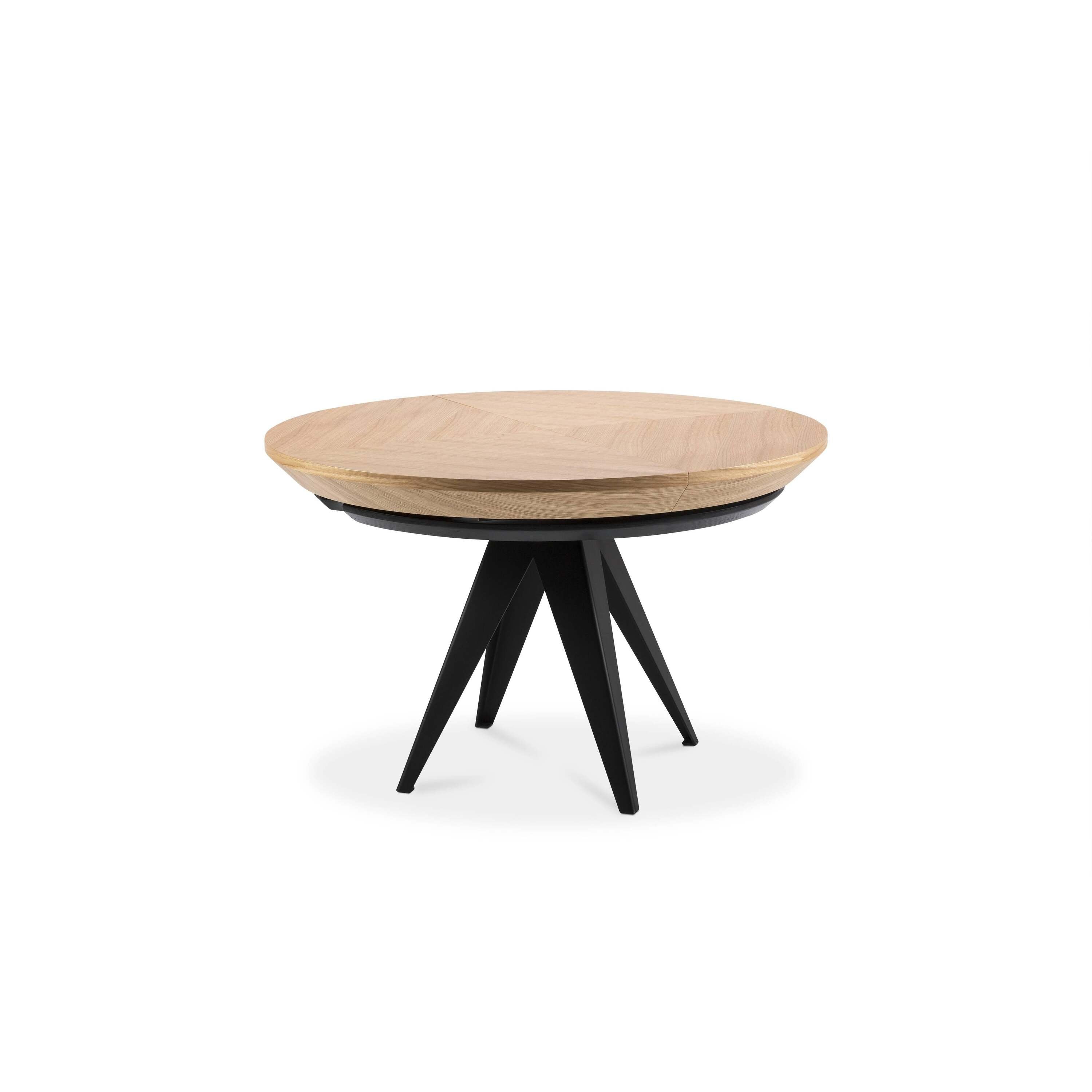 Windsor & Co Magnus Eettafel Uitschuifbaar Ø 120/220 cm - Naturel Eike