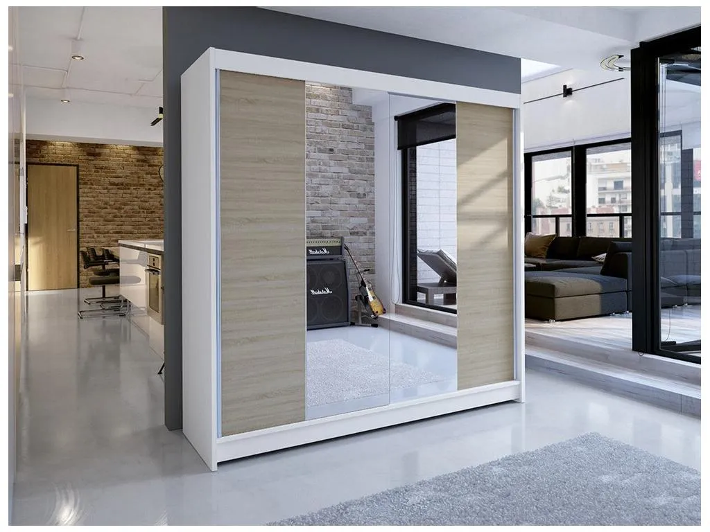 Armario Vivircalido 138 Blanco | Vivircalido 215x180x58cm Puertas de armario - Correderas 63772sije