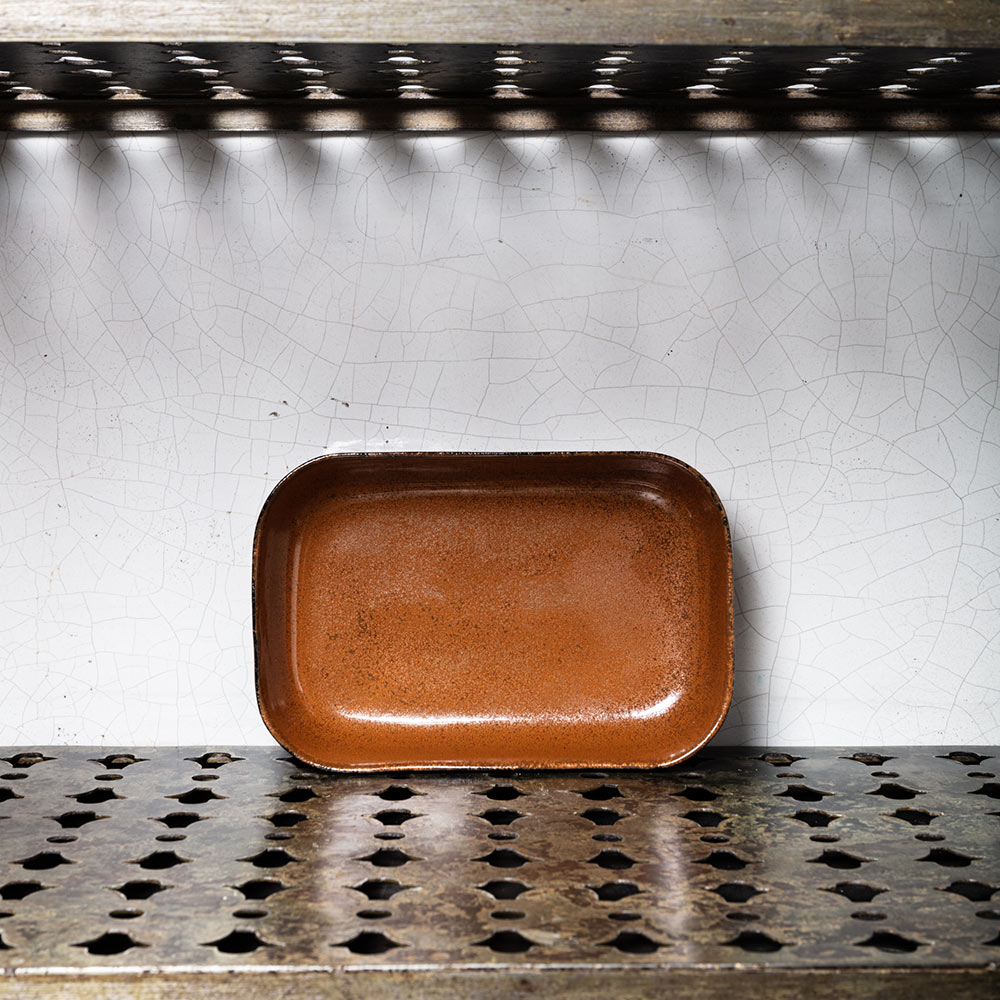 Assiette creuse en grès n°5 - Ocre