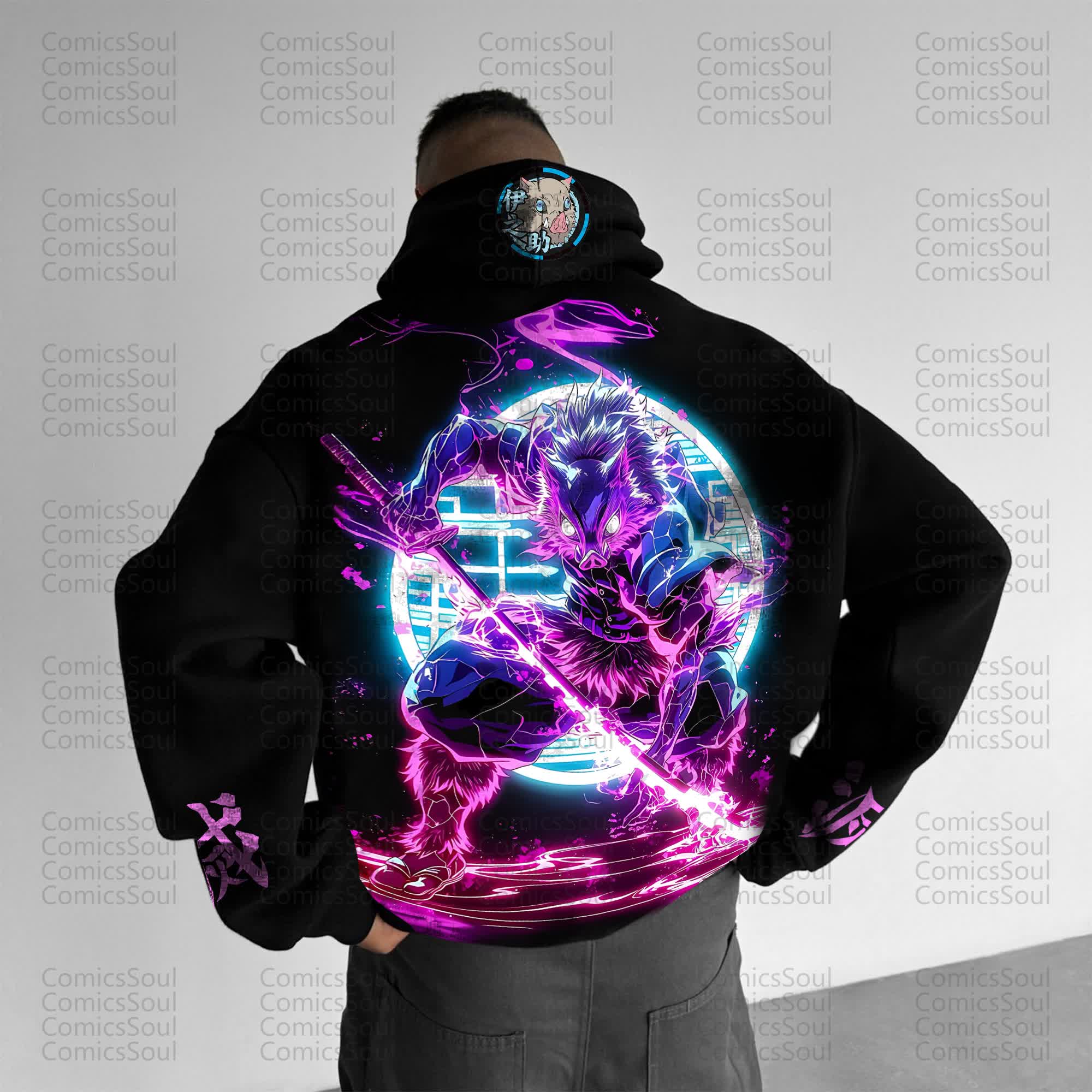 Unisex “Comicssoul” Anime Graphic Streetwear Vintage Hoodie