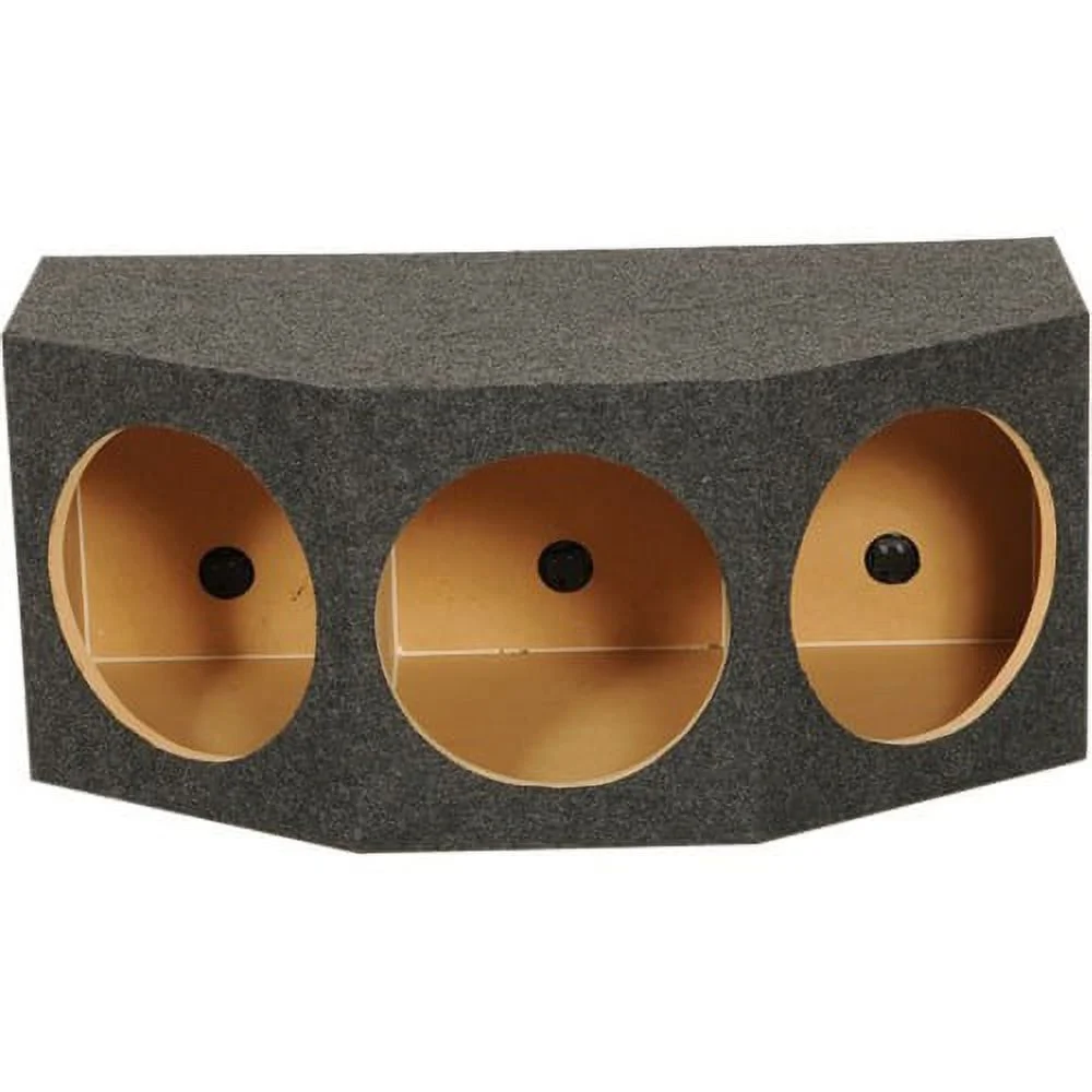 QPower BASS12 3 Hole 12" Sealed Car Subwoofer Enclosure Box | 35 x 20.25 x 15 - image 2