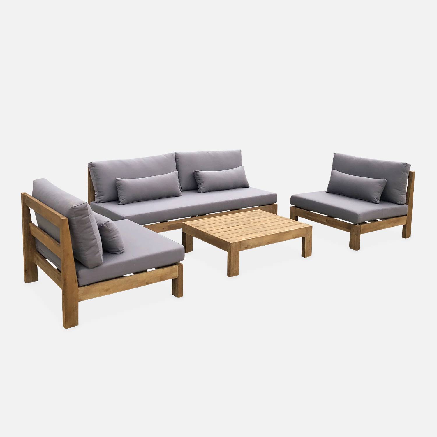 Bahia - Conjunto de jardín de madera, 5 plazas