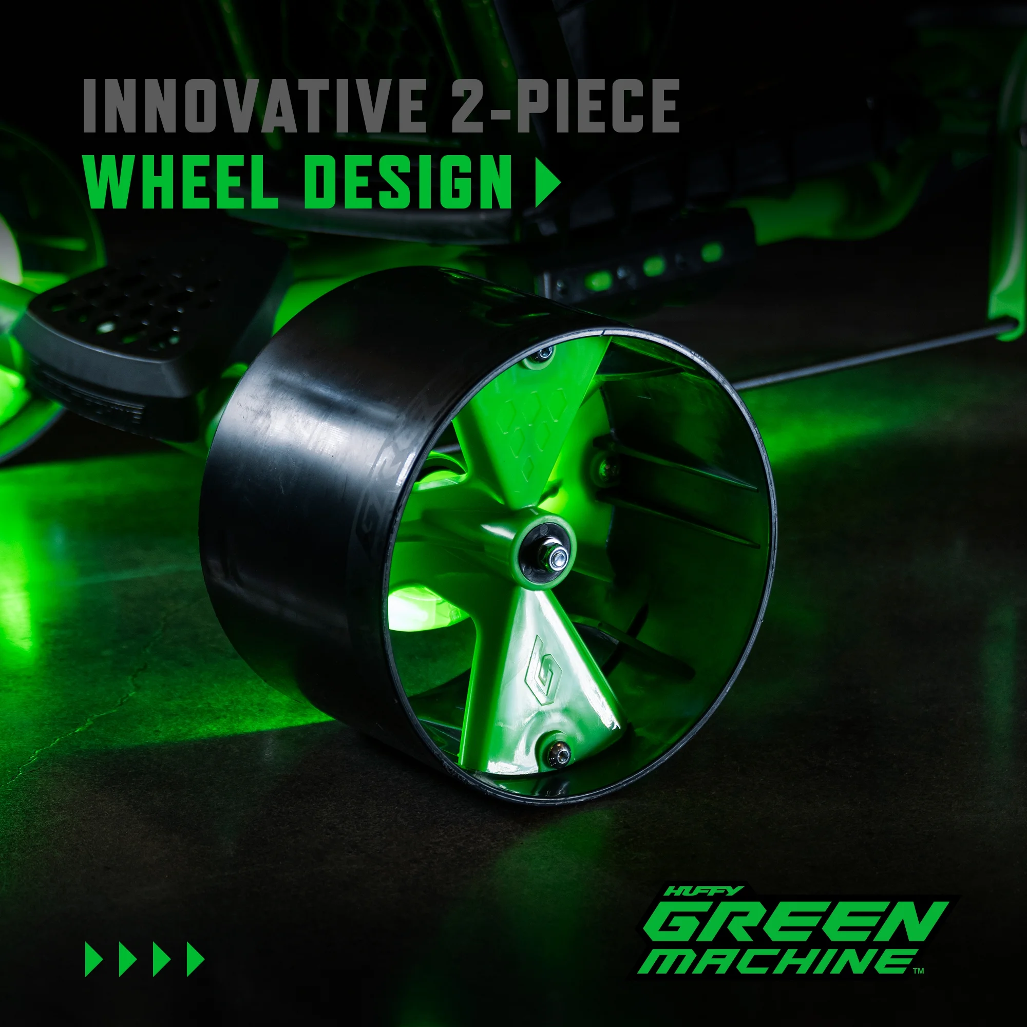Huffy 20" Green Machine Drift Trike, Fits Riders Ages 8+ Years, Drift and Spin, Green/Black, Unisex, Kids - Image 12