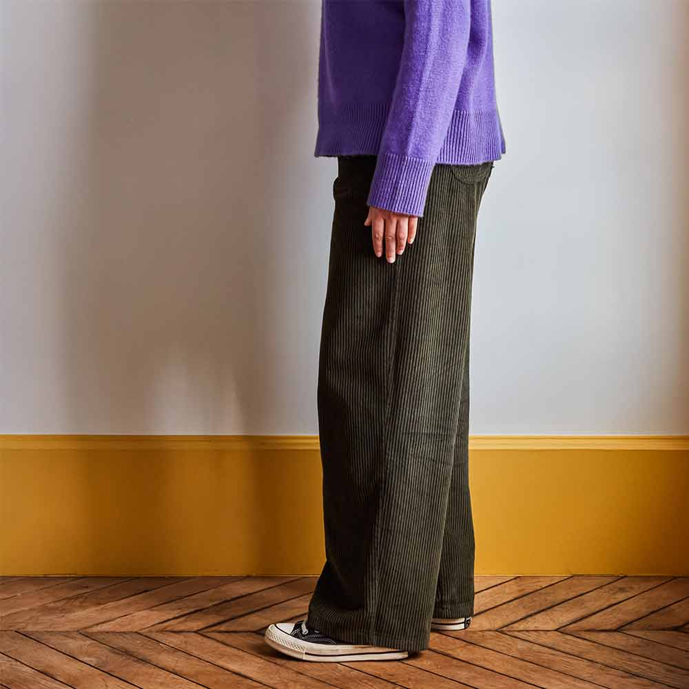 Merci - Pantalon en velours côtelé - Kaki