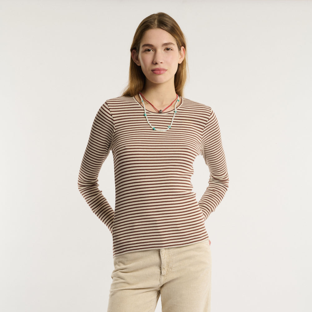 Merci - T-shirt Carla - Marron