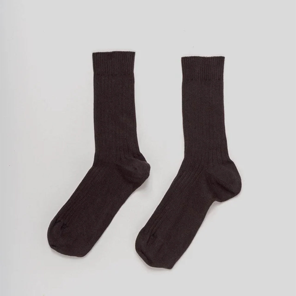 Baserange - Chaussettes Mi-Hautes Côtelées - Tactile