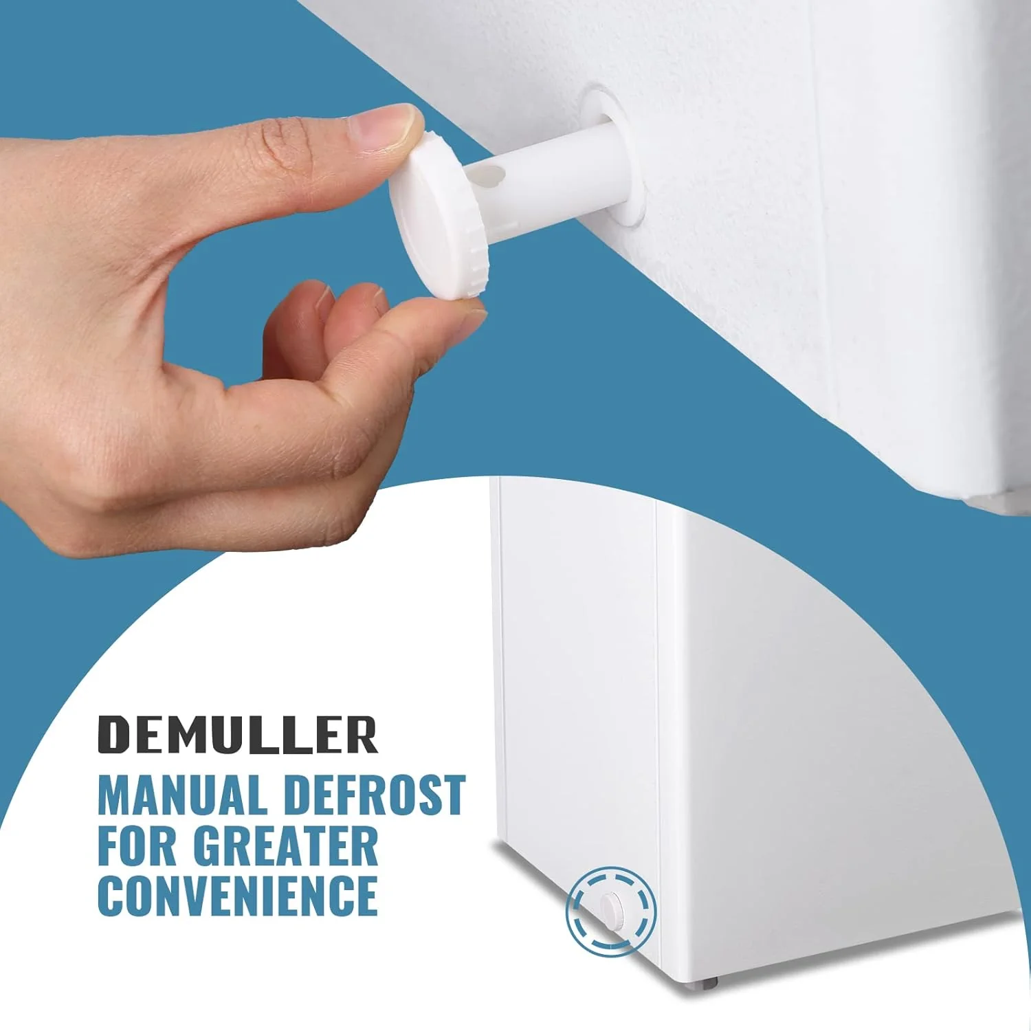 Chest Freezer 5.0Cubic Feet Deep Freezer Freestanding Freezers Removable Stainless Steel Basket