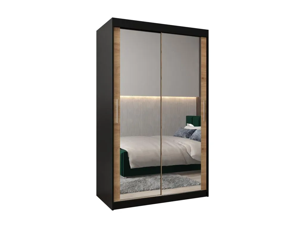 Armario Decoesp 3 de puertas correderas 200/120/62 2 puertas (negro/artisan) 74903MKGS
