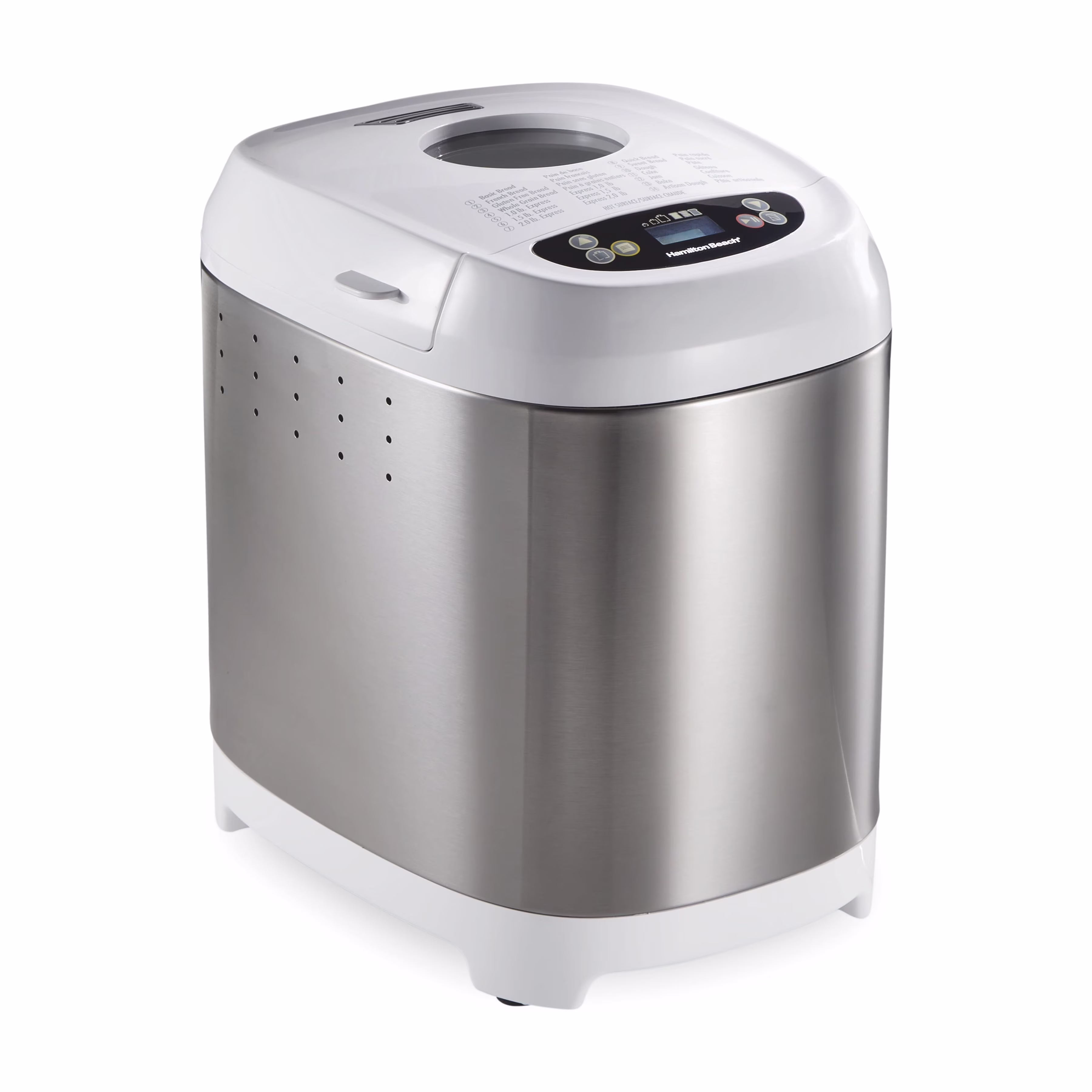Hamilton Beach 2 lb Bread Maker Machine, Artisan Dough Bread Maker with 14 Settings, Black & Stainless Steel - Image 3