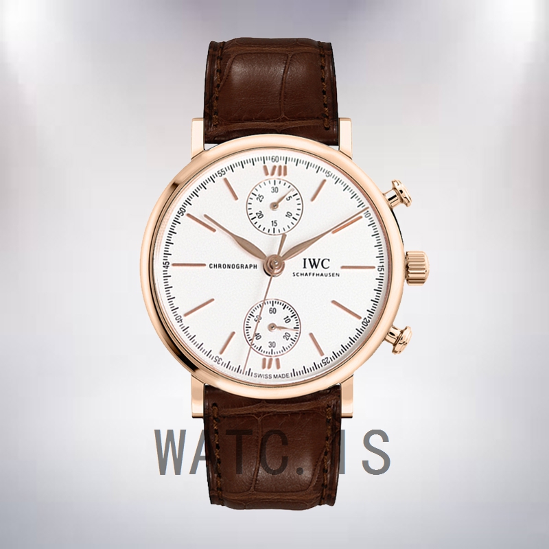 IWC Portofino Chronograph Men's 43mm/39mm PortofinoWSR-001 Automatic Rose Gold-tone