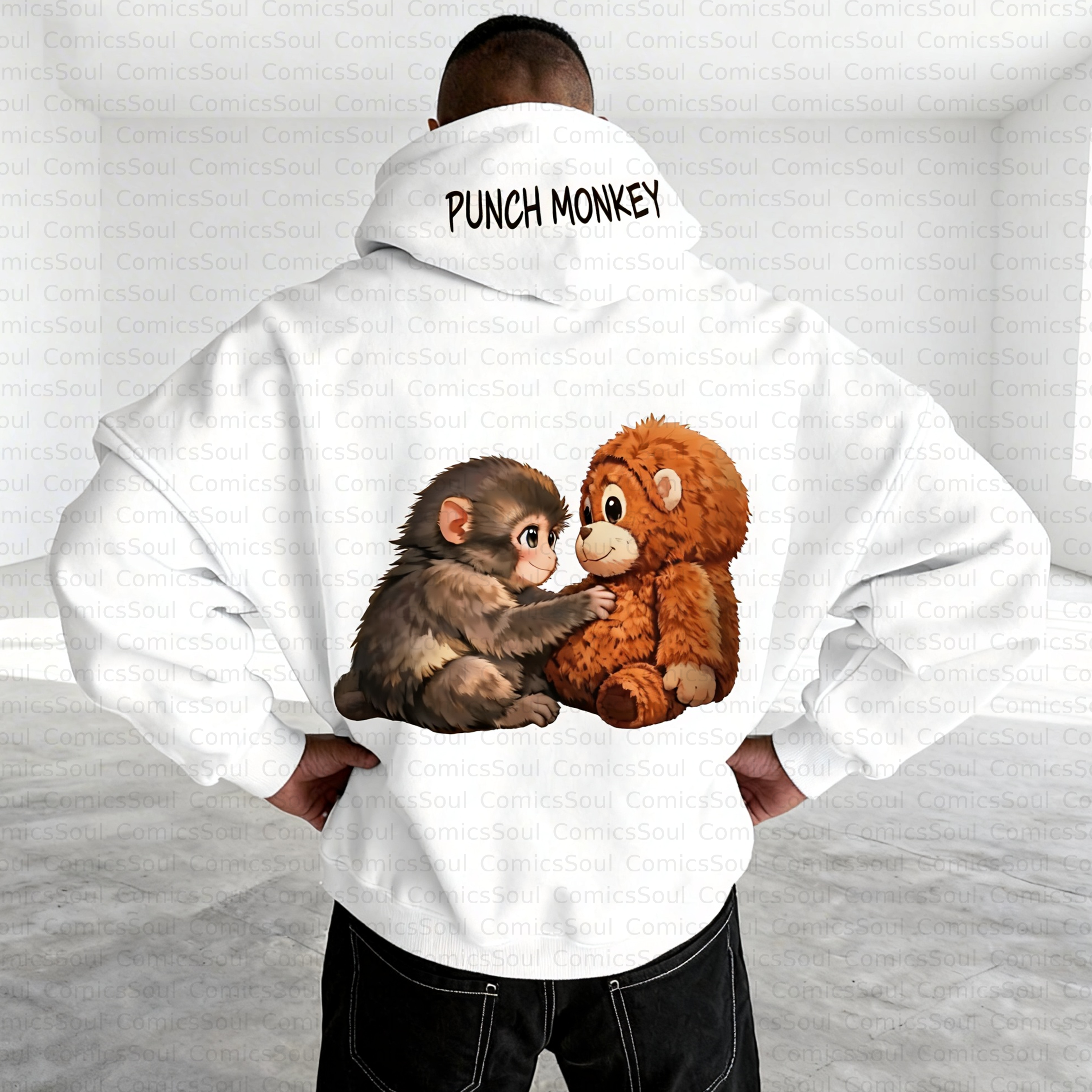 Unisex Anime Inspired Vintage Plush Hoodie