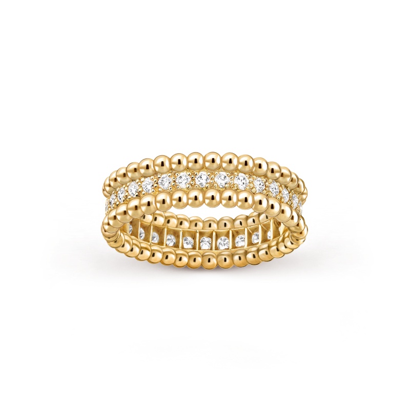 Replicate Perlée diamonds ring, 1 row(1:1 replica) - Original Replica Club
