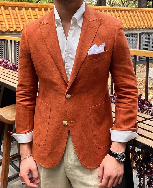 Daily Solid Seam Lapel Collar Long Sleeve Pocket Blazer