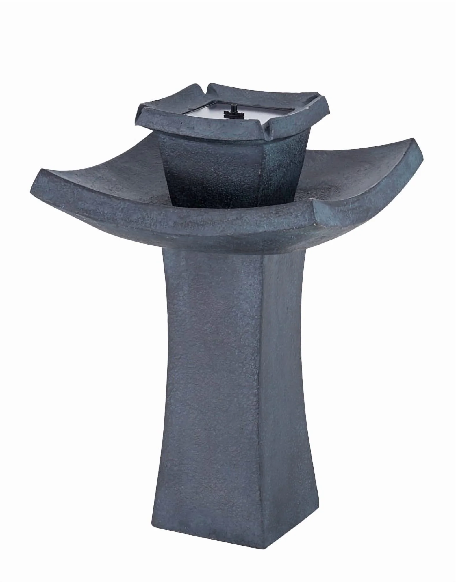 Smart Solar 34252RM1 Mahayana 2-Tier Solar-on-Demand Fountain- Iron - Image 2