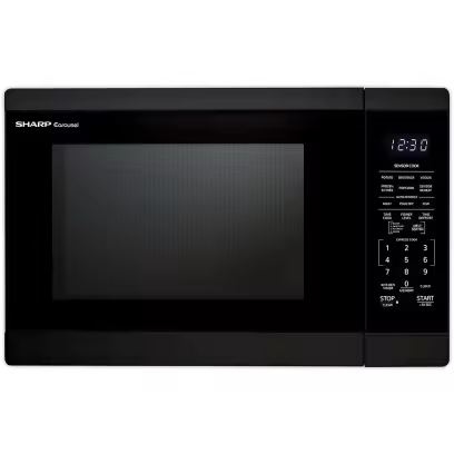 Sharp 1.4 - Cu. Ft. Countertop Microwave Oven in Black