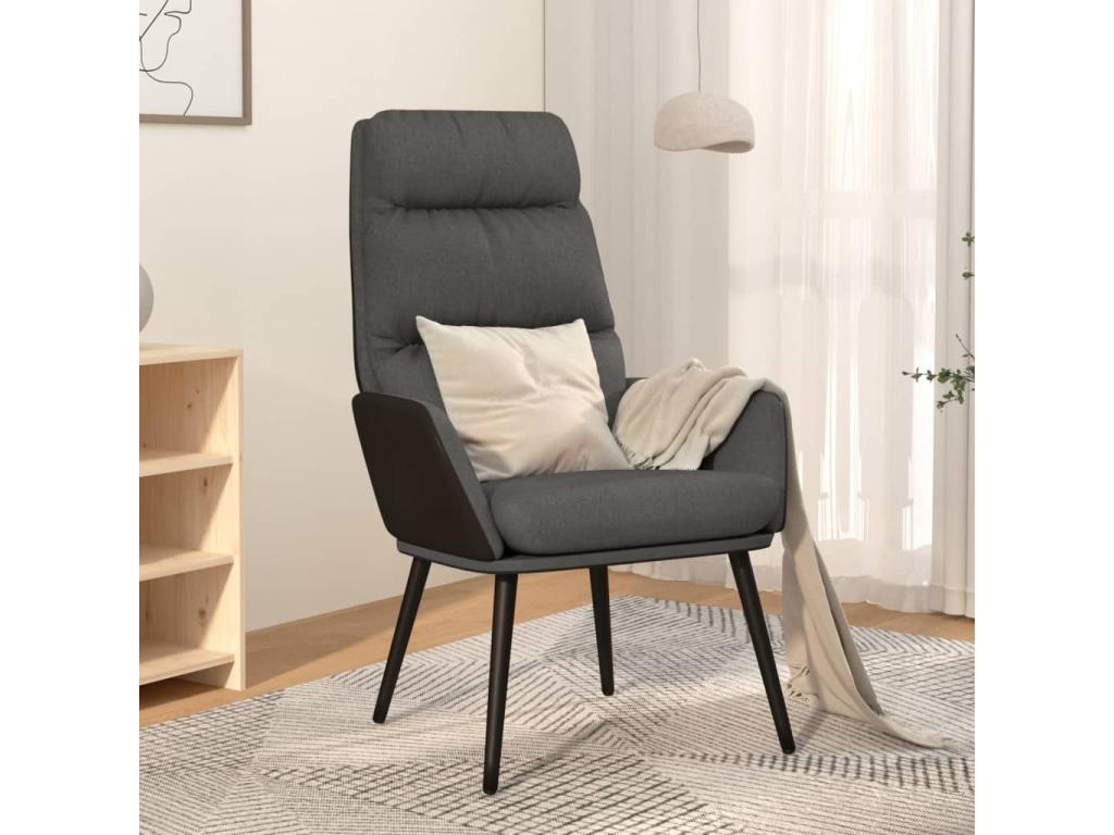 Sillón de Homelyvo de tela gris oscuro