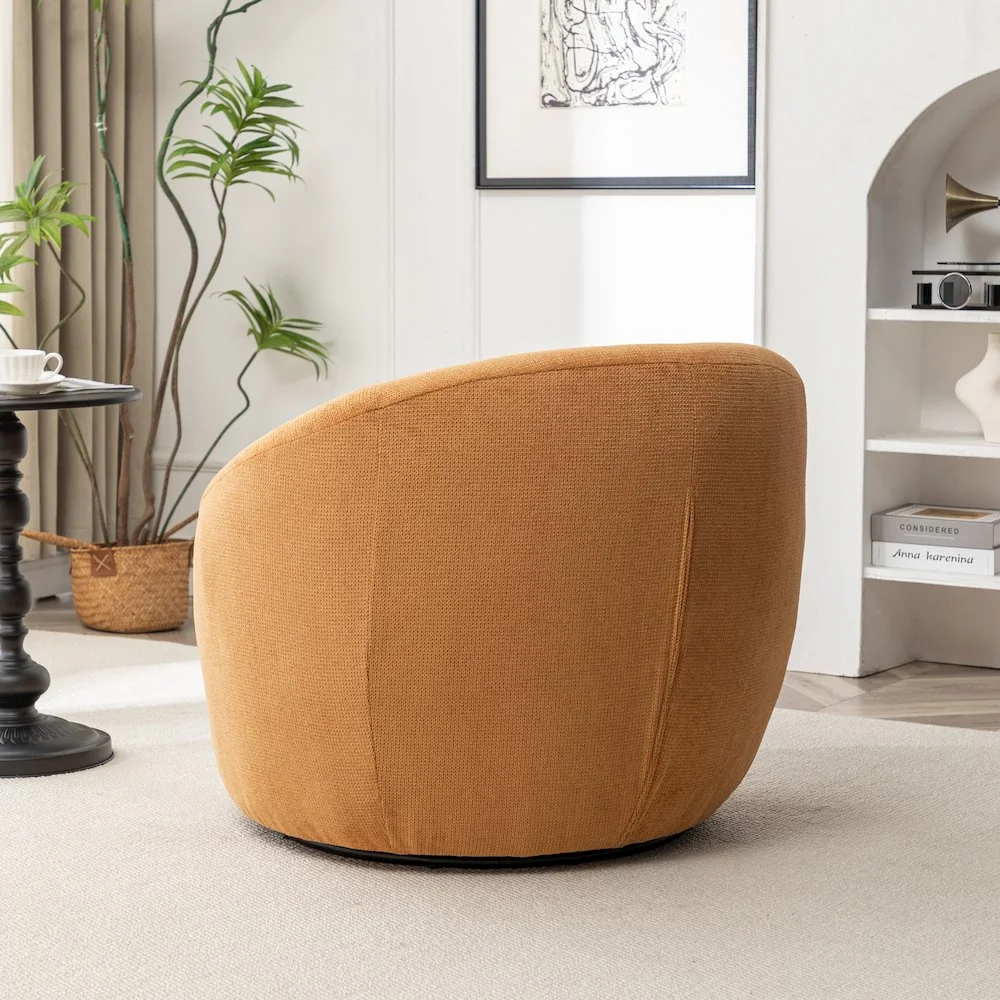 Roundhill Furniture Winnie Modern Barrel Chair, 360- Swivel - Image 51