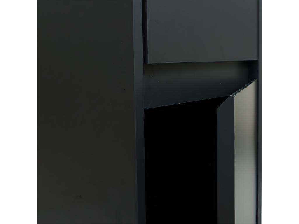 Armario de pared Cozetiq-L86 - negro