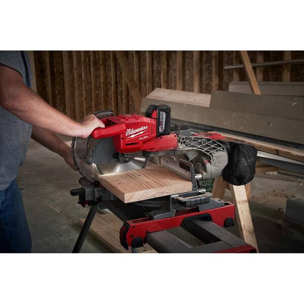 M18 FUEL 18V Lithium-Ion Brushless Cordless 10 in. Dual Bevel Sliding Compound Miter Saw with Stand (Tool-Only) - Image 13