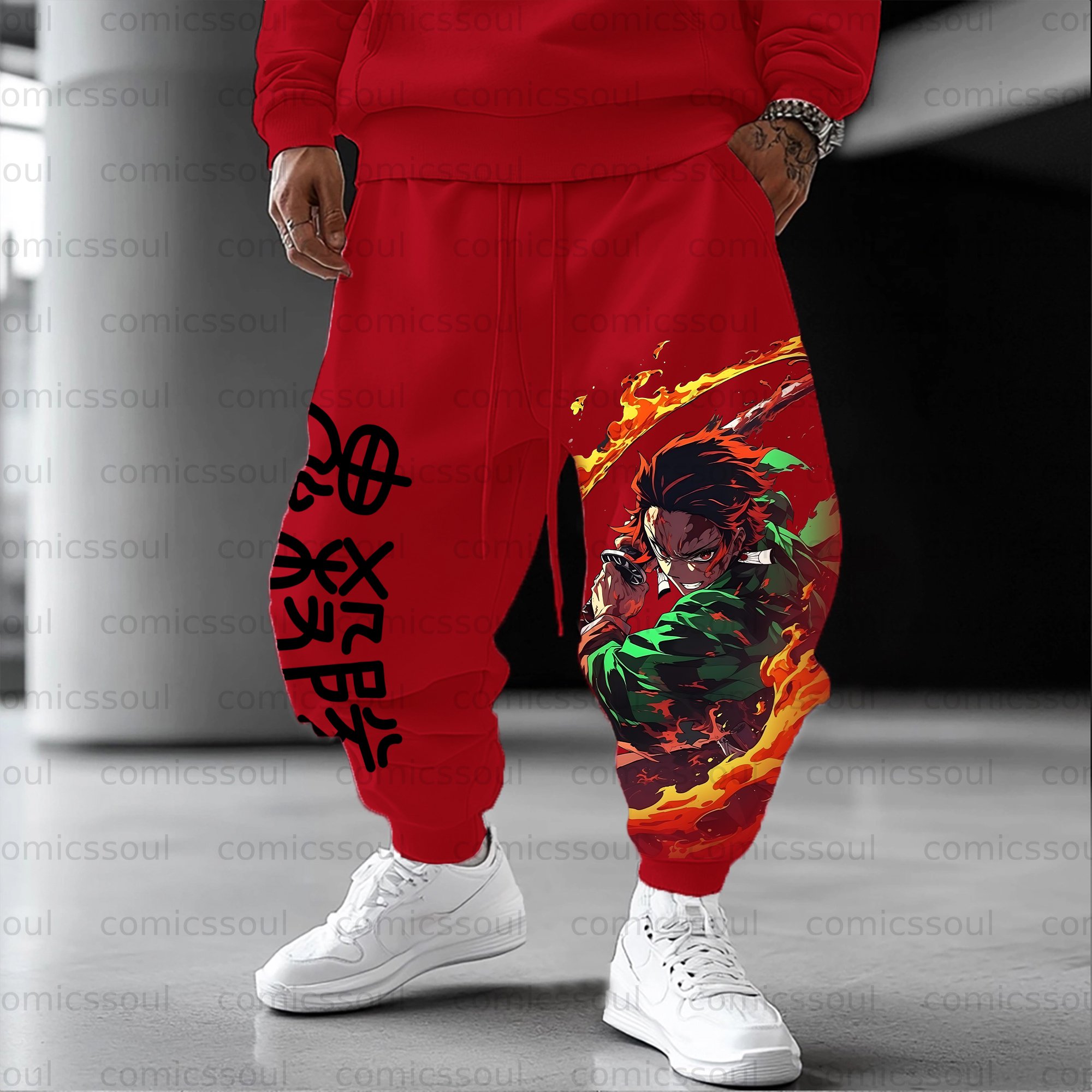 Unisex Anime Inspired Vintage Pants