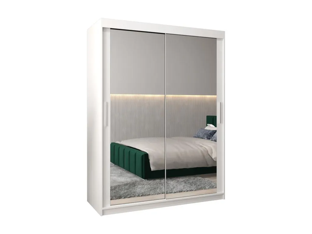 Armario Nidovia puertas correderas 200/150/62 2 puertas blanco/blanco fhf3527709