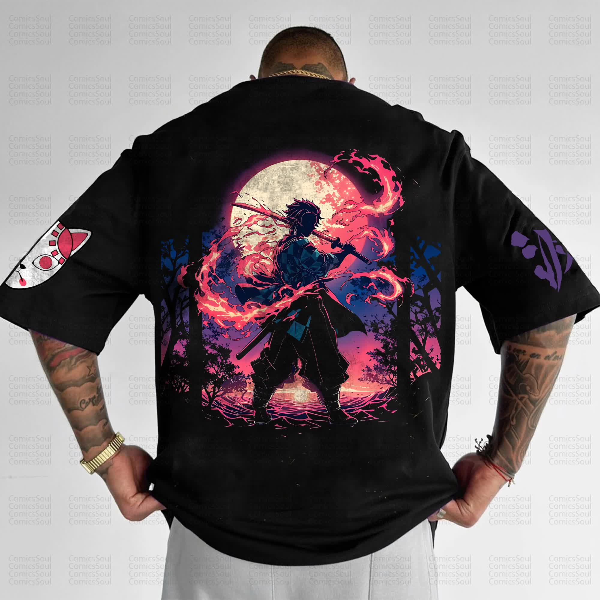 Unisex Anime Inspired Vintage T-Shirt丨Comicssoul