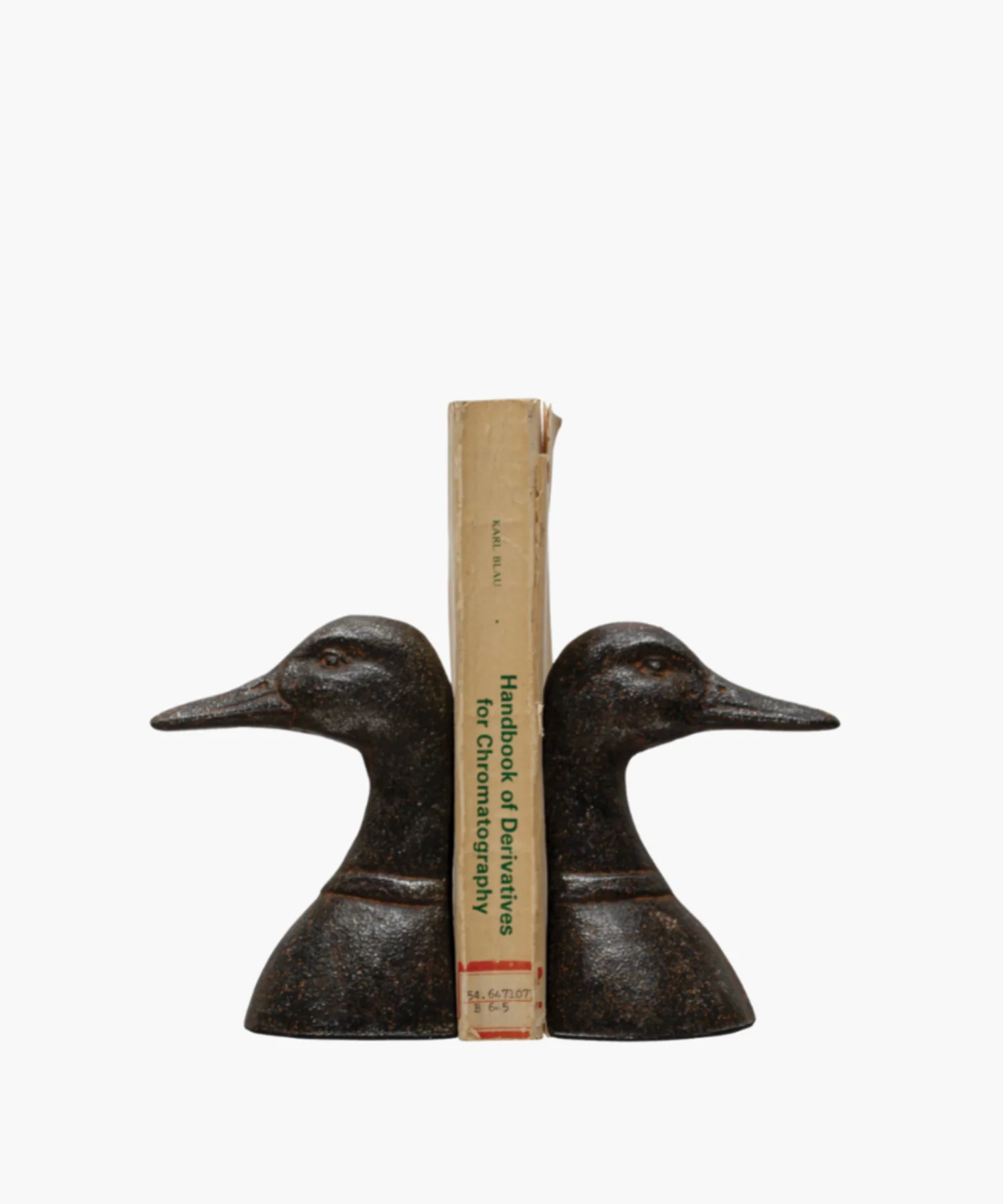 Cast Iron Duck Head Bookends Set
