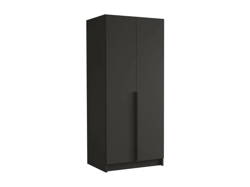Armario Banakdecoracion 202 Negro 215x100x58cm Puertas de armario - Con bisagras 12690HPJU