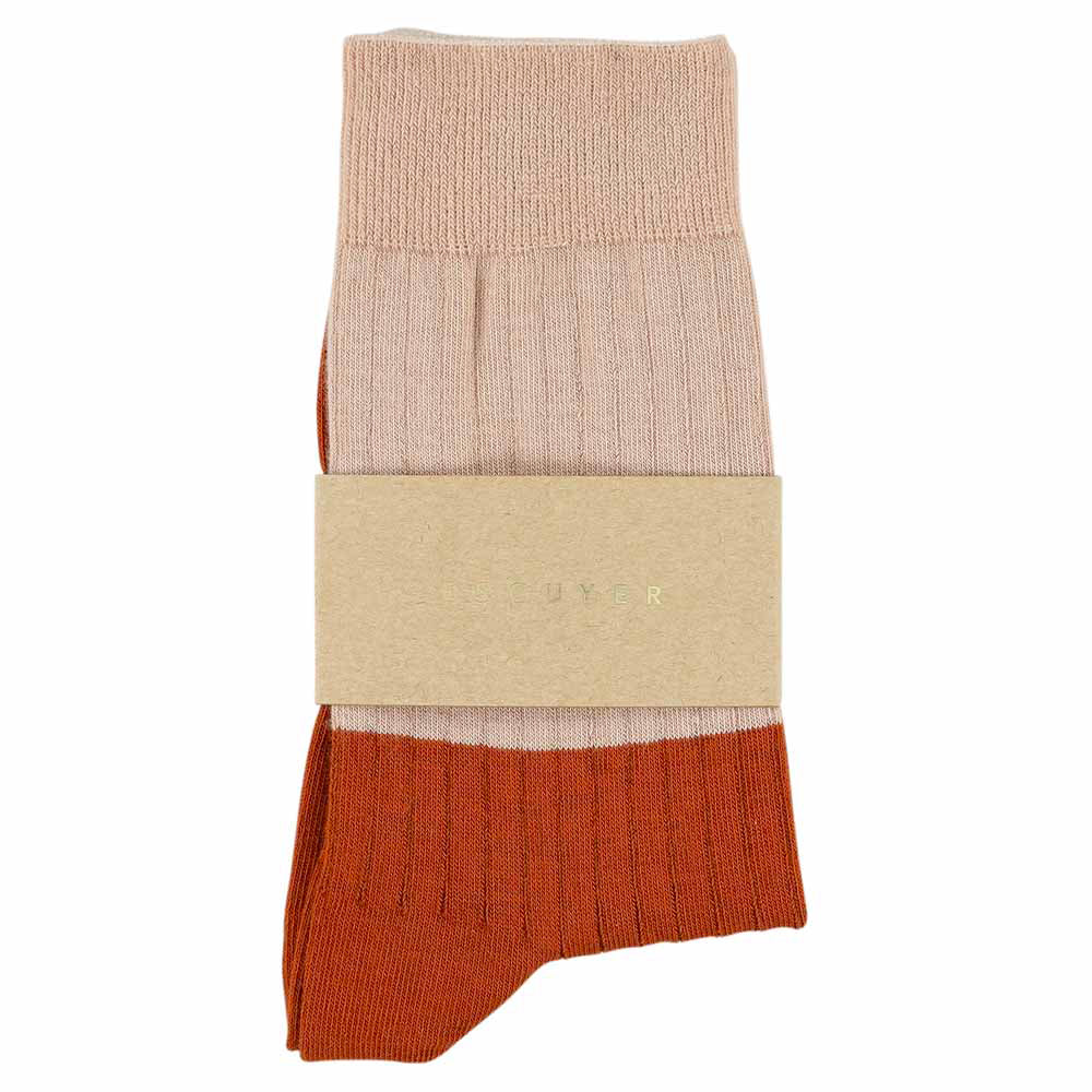 Escuyer - Chaussettes Color Block - Rose
