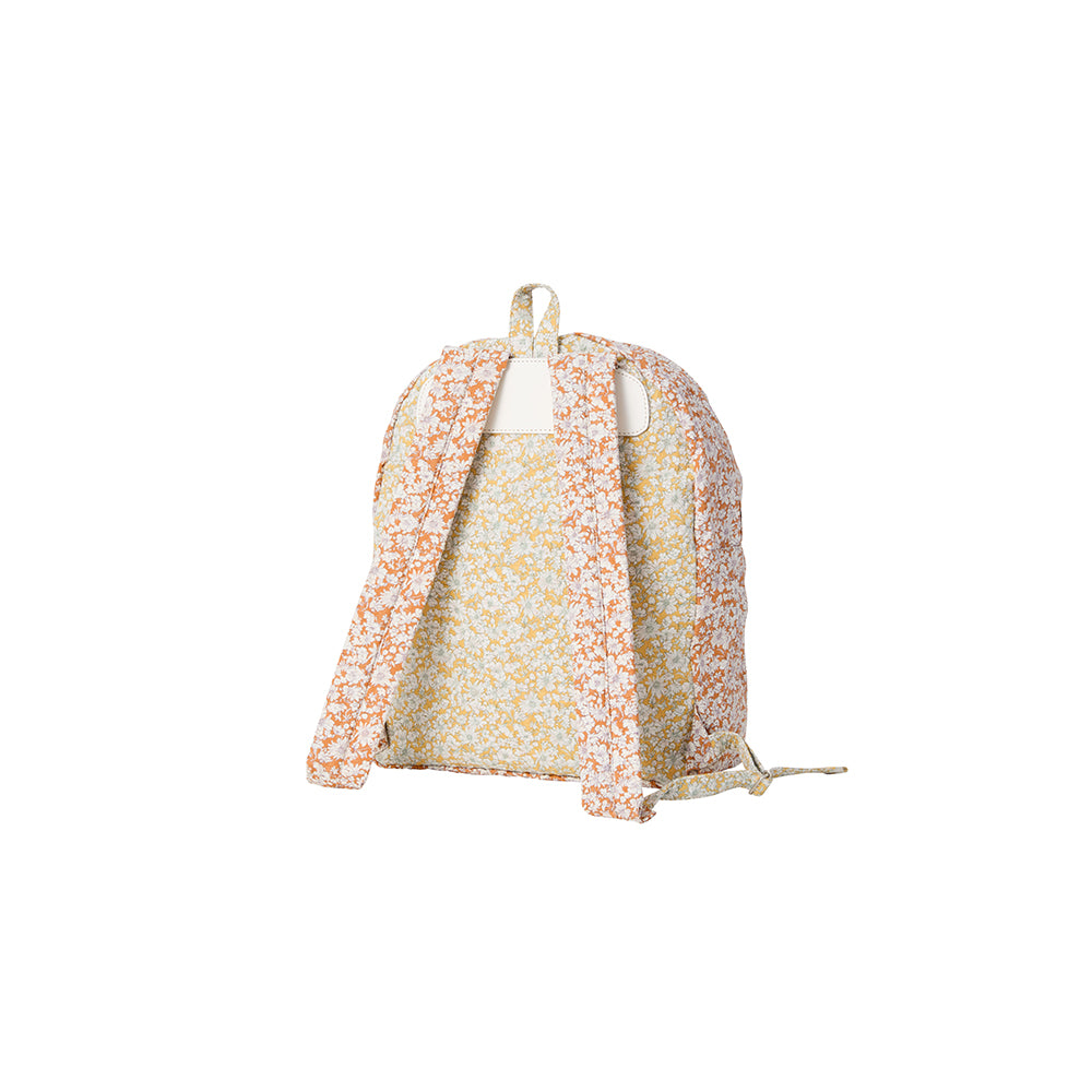 Amiacalva - Sac Cotton Ripple Backpack - Orange Flower