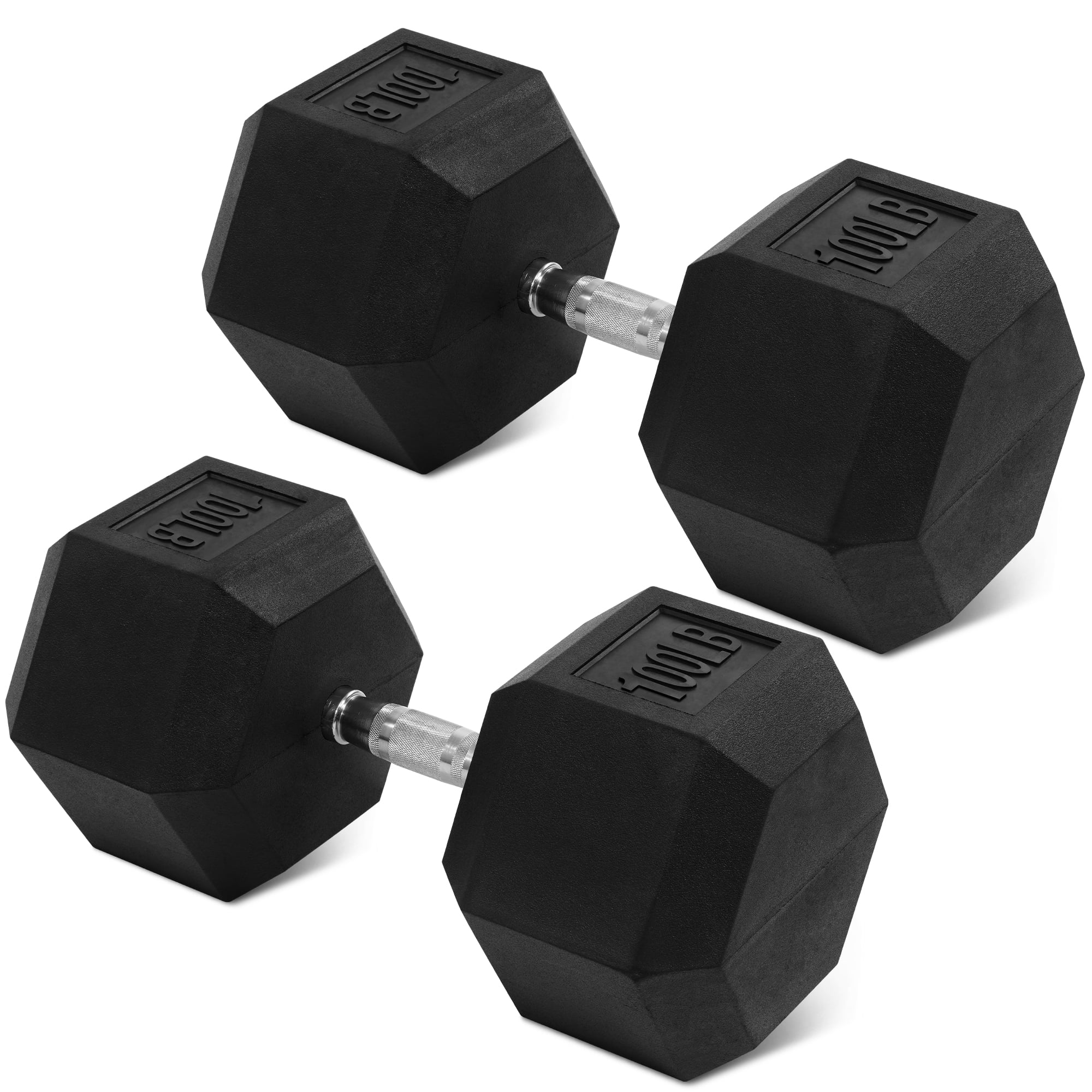 Balancefrom 150 lb Dumbbell Set, Pair of 5, 10, 15, 20, 25 lb, Multiple Packages(800 lb Set)