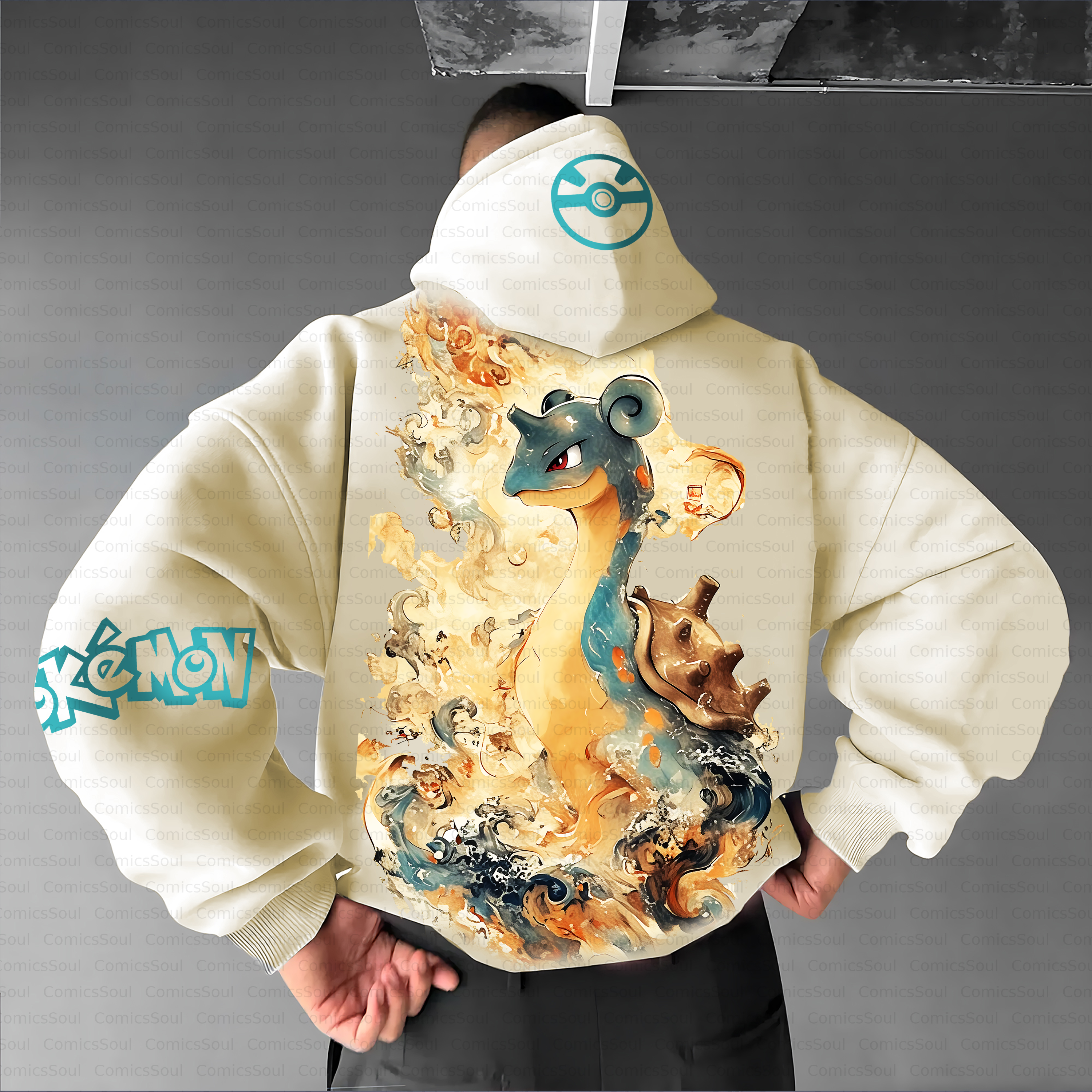 Unisex Anime Inspired Vintage Plush Hoodie