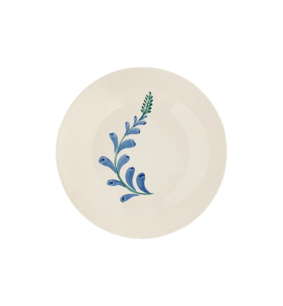 Indigo Flora Breakfast Plate