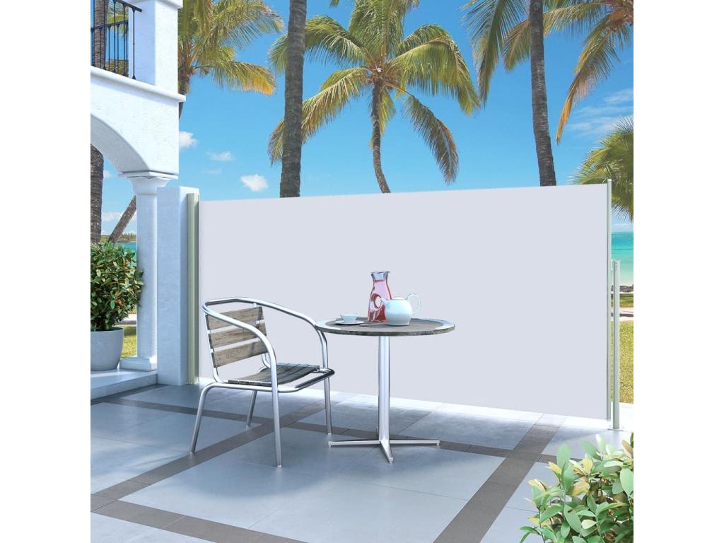 Toldo de terraza lateral retráctil 140x300 cm Crema