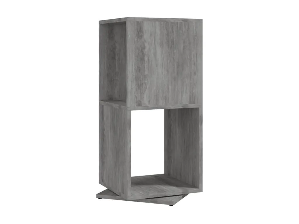 Armario giratorio aglomerado gris hormigón 34.5x34.5x75.5 cm