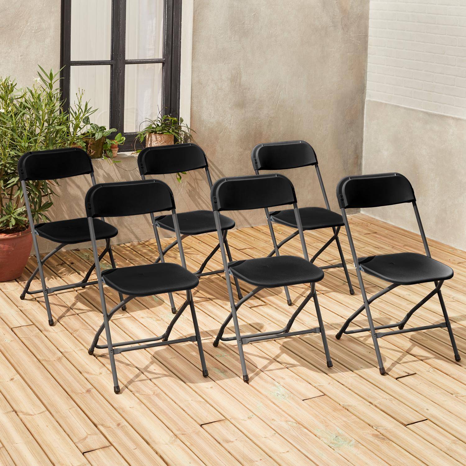 Fiesta x6 - Sillas plegables para eventos, set de 6