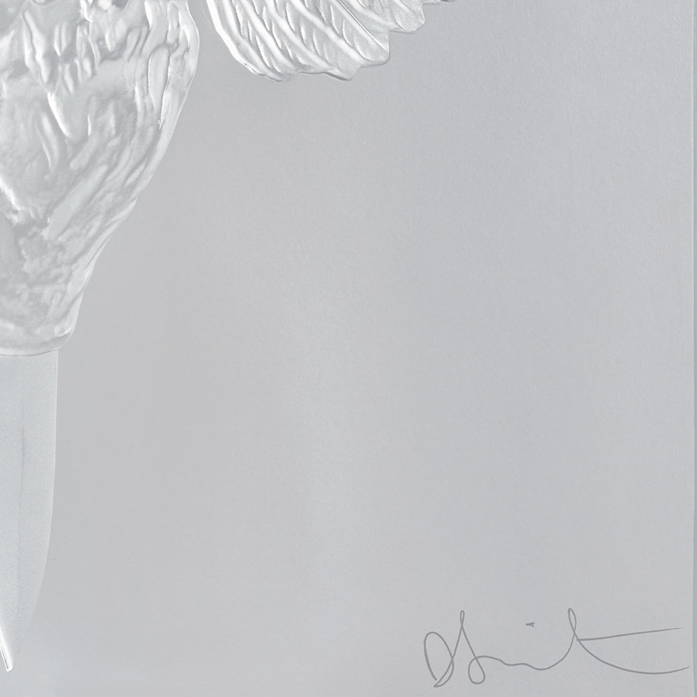 ETERNAL PRAYER DAMIEN HIRST & LALIQUE 2017 - CRISTAL INCOLORE, TAMPONNÉ PLATINE