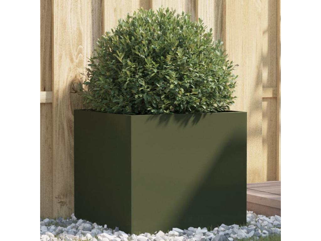 De acero laminado Decoratodo n frío verde oliva 49x47x46 cm