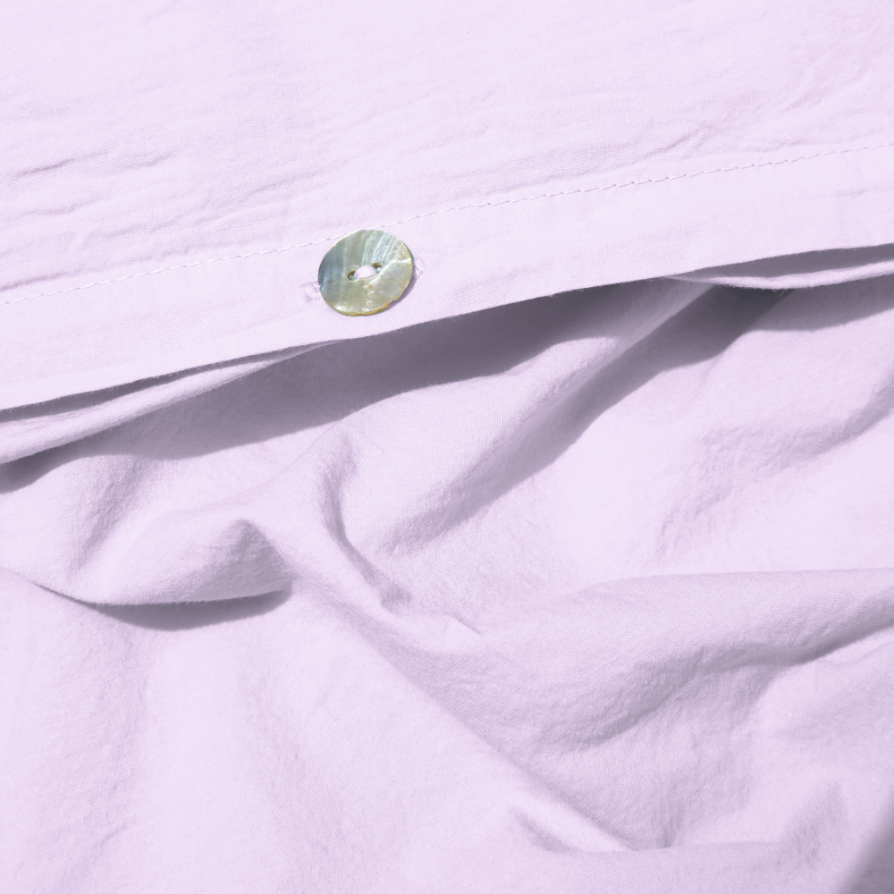 Housse de couette en percale de coton - Lavande