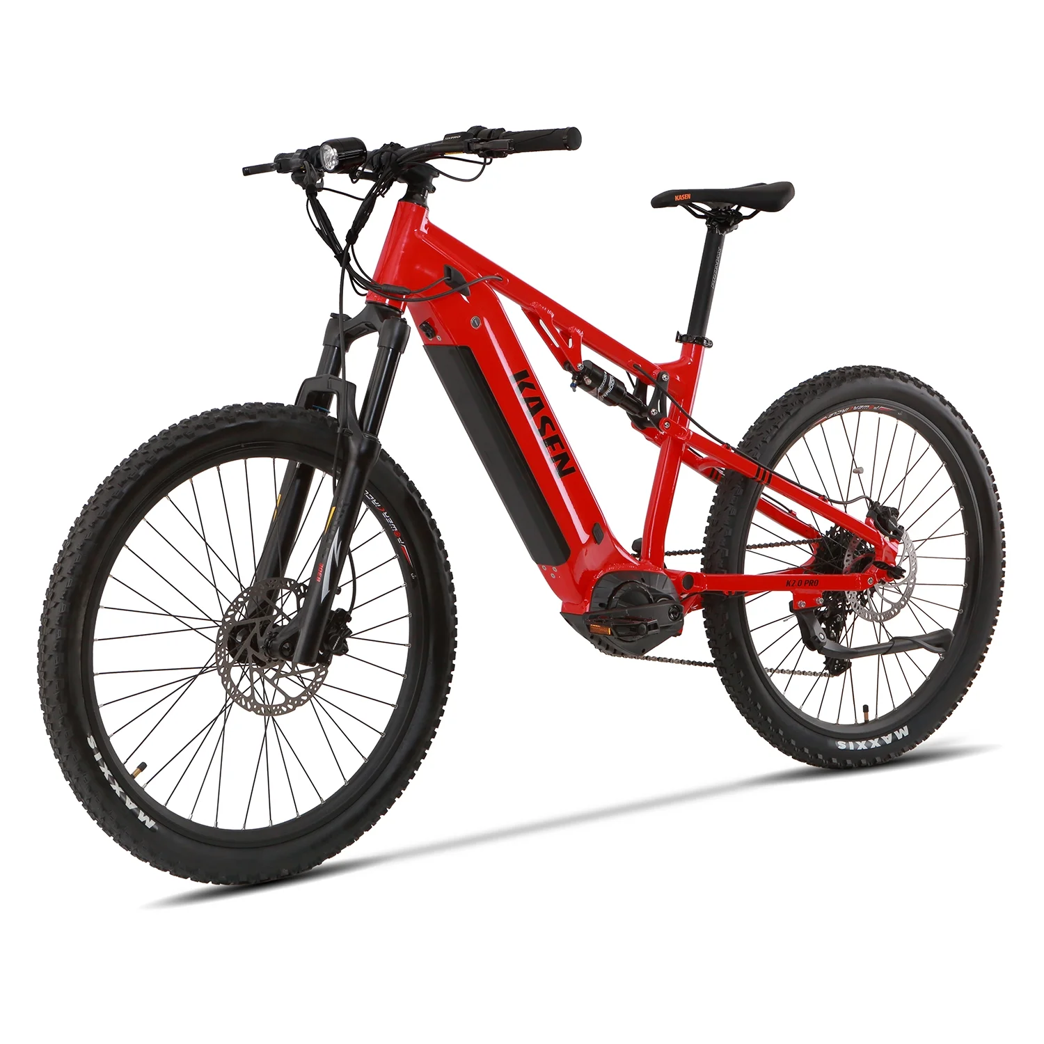 Kasen Electric Mountain Bike Mid-driven 500w 48v 15ah Full Suspension Throttle and Pedal Assist - Image 11
