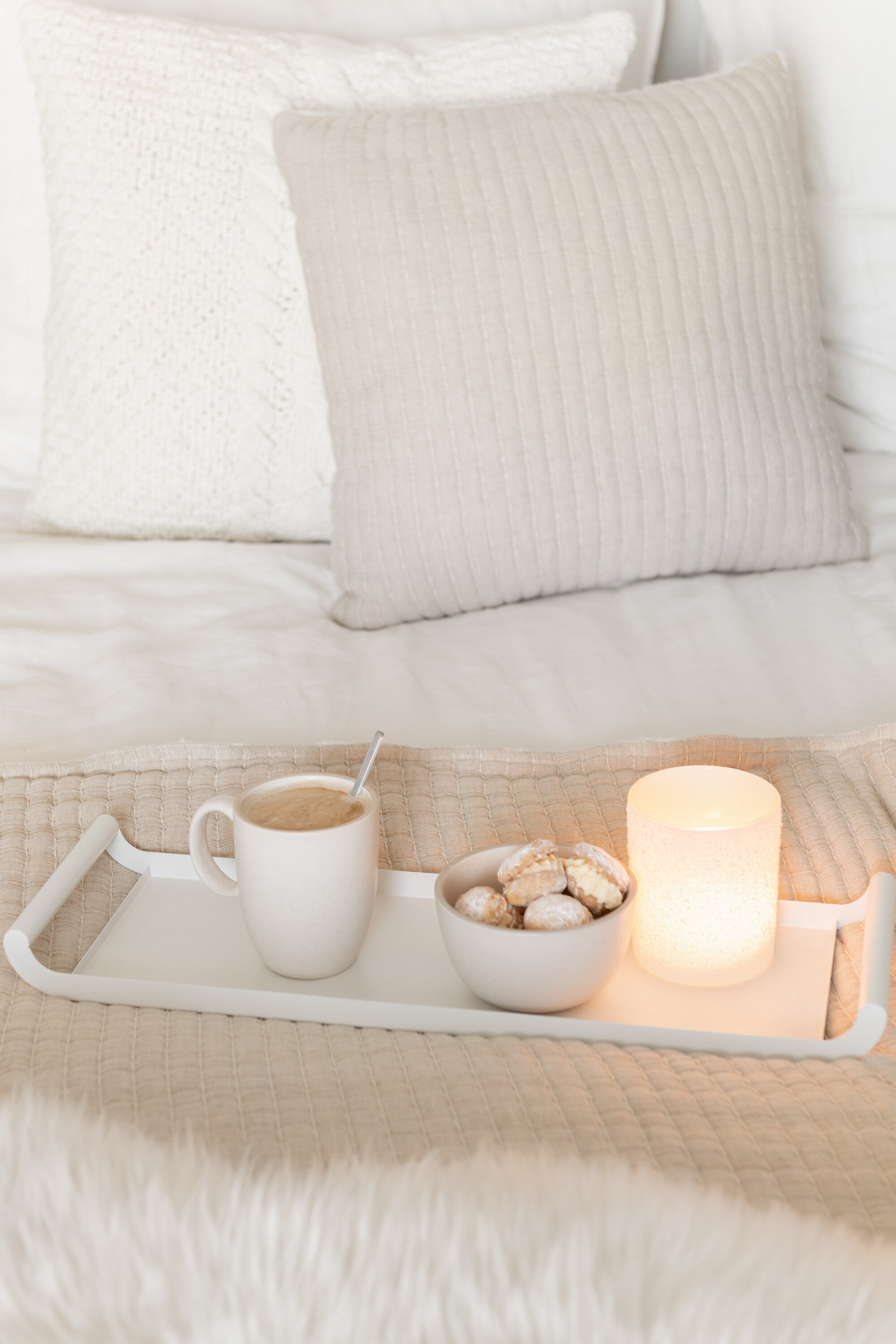 J-Line kop Marie - keramiek - creme - 6 stuks