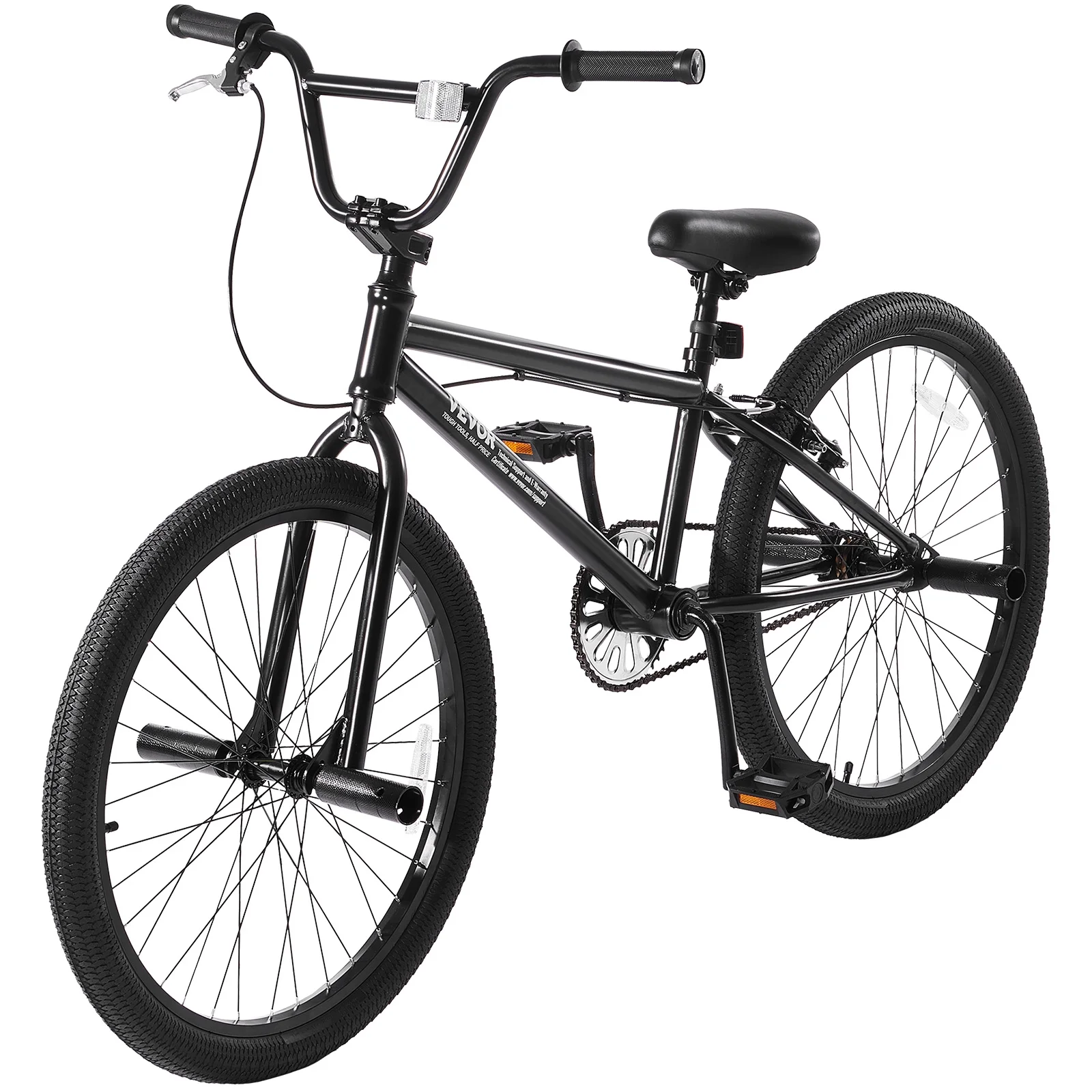 VEVOR BMX Bike, 24-Inch Wheel Freestyle Bike, BMX Race Bike with 4 Pegs, Beginner-Level BMX to Advanced Riders, BMX Bicycles for Teen Adult Men Women, Durable Hi-Ten Steel Frame, Easy to Assemble - Image 8