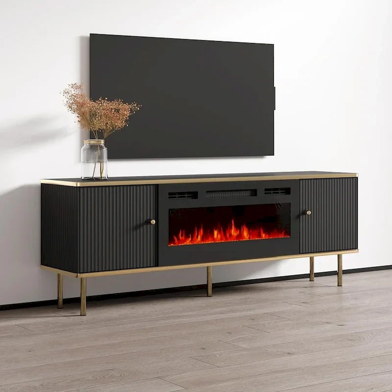 Camelia 63-Inch Electric Fireplace TV Stand