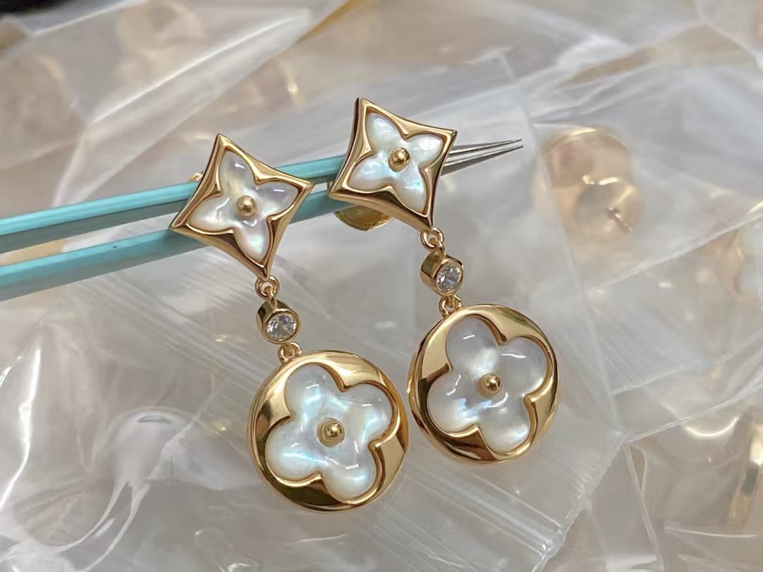 Louis Vuitton Color Blossom Long Earrings - Original Replica Club