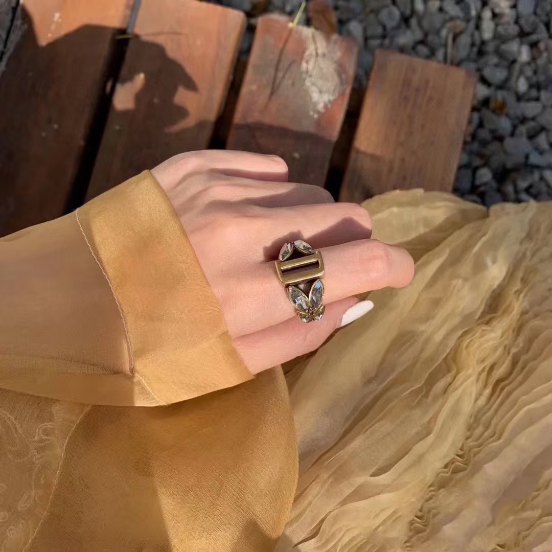 Dior Vintage Rhinestone Ring - Original Replica Club