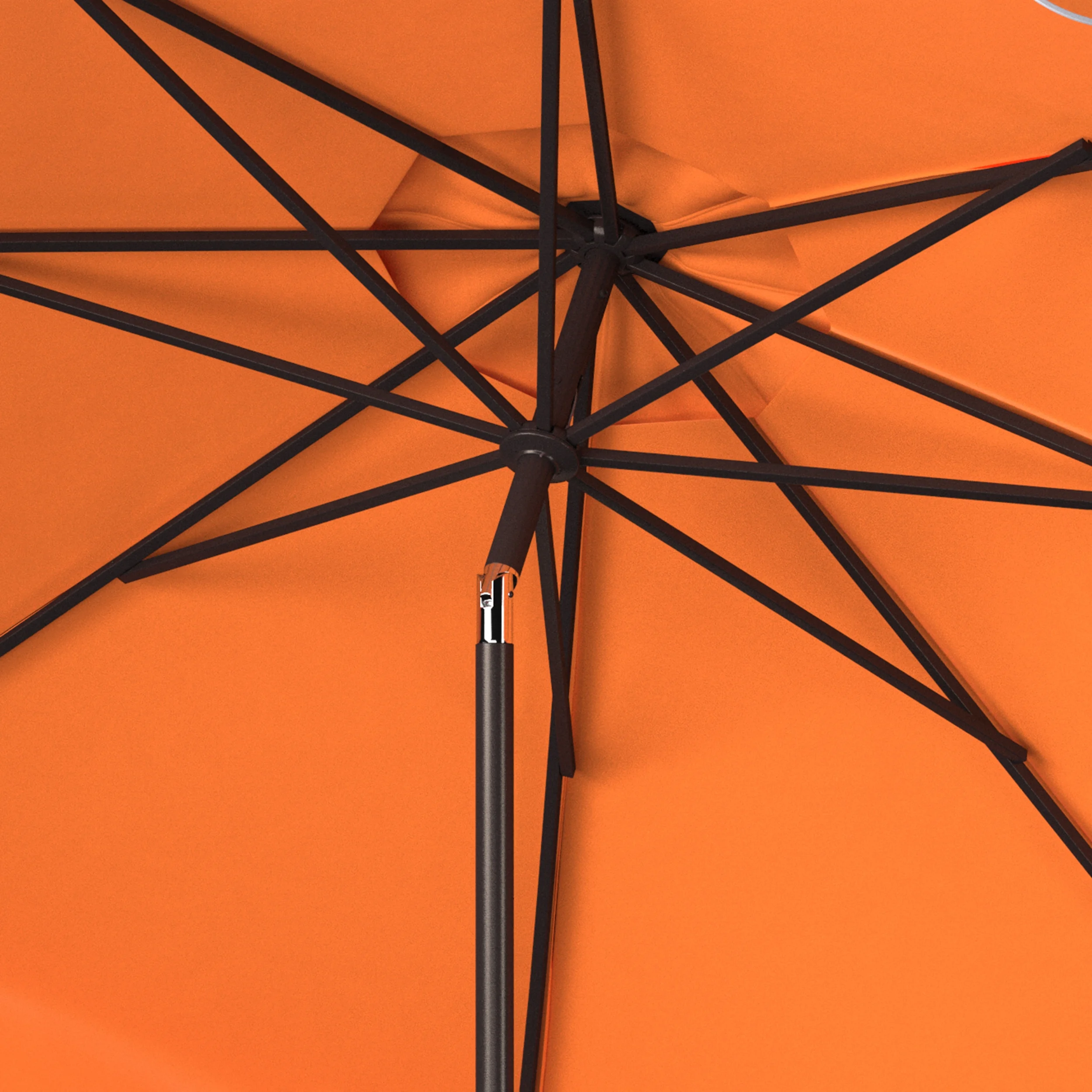 Safavieh Venice 9' Market Crank Tilt Patio Umbrella, Navy/White - Image 47