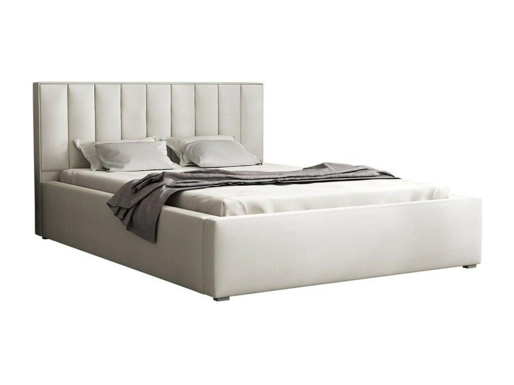 Cama Pomona 109, Doble, Gris, 180x200, Tapiz, Somieres, 200x223x93cm