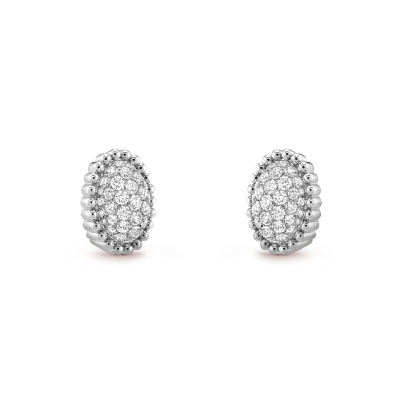 Replicate Perlée diamonds pavé earrings(1:1 replica) - Original Replica Club
