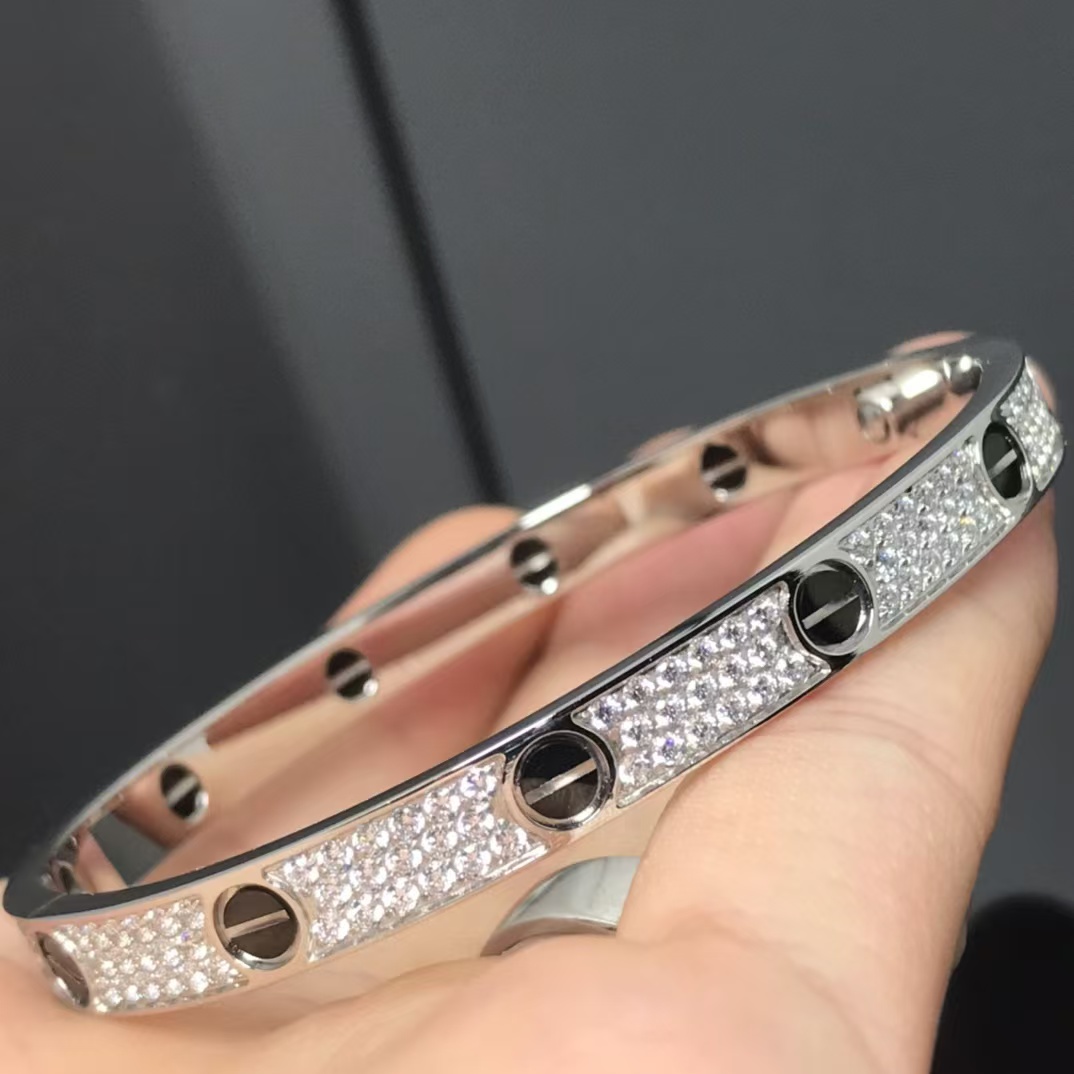 Cartier LOVE Bracelet Bangle - Black Nail - Original Replica Club
