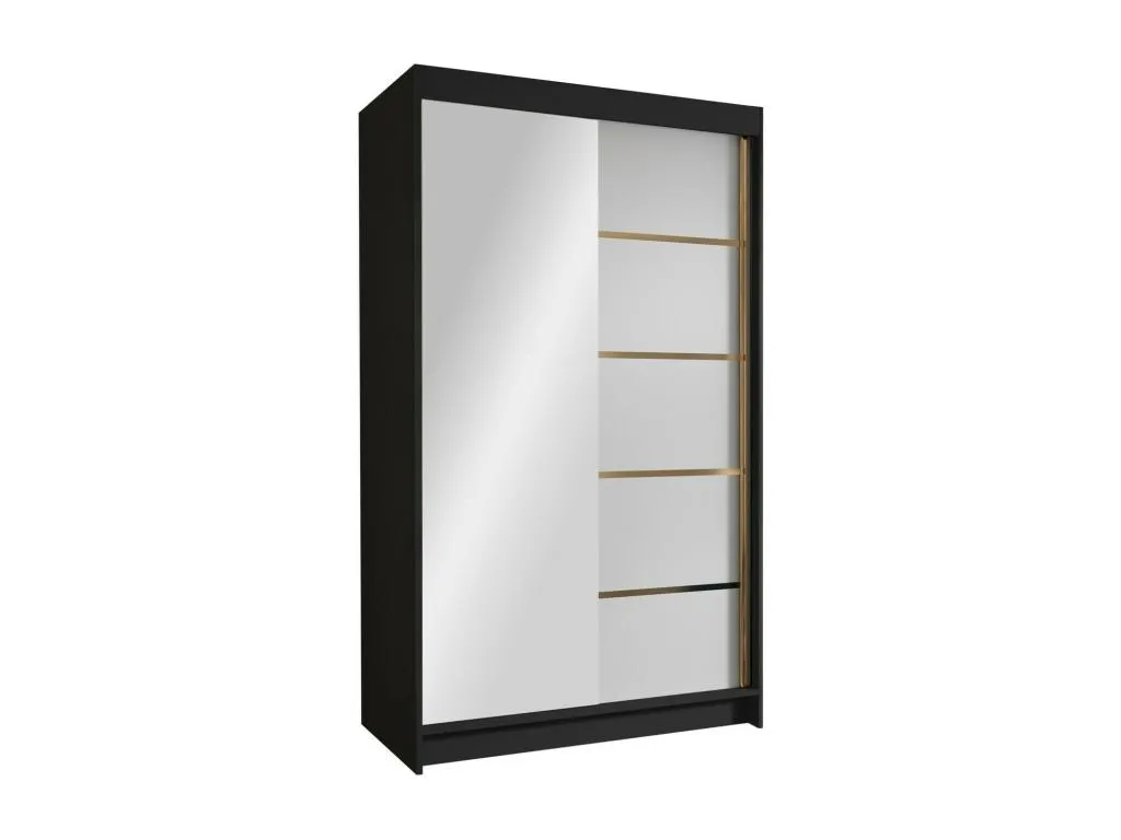 Armario Sancaldeco 196 Negro | Blanco 200x100x58cm Puertas de armario - Correderas LWFV55299